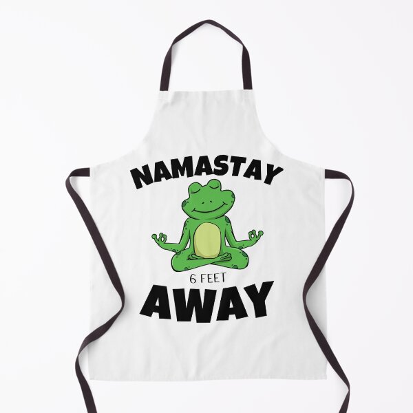 Item preview, Namastay 6 Feet Away Men Women and Youth Workout Meditation Funny And Cute Frog Yoga Lifestyle designed and sold by Diferenty Shop ⭐⭐⭐⭐⭐.