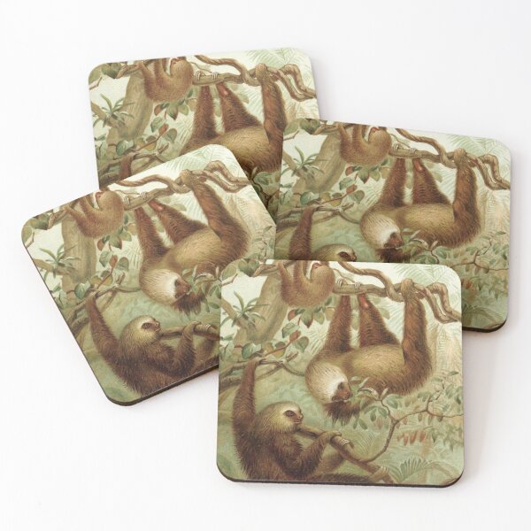 Item preview, Two Toed Sloth Vintage Artwork | Zoology Arts | Biology Art | Drawing Of Sloths designed and sold by WadeLestat.