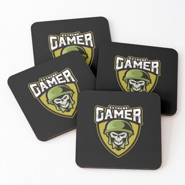 Item preview, Extreme Gamer with Skull of a Soldier designed and sold by PRIVARSHU.