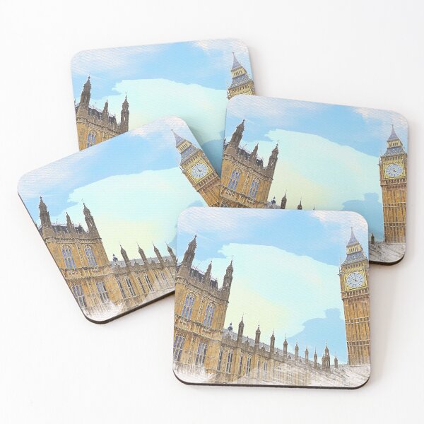Item preview, Big Ben, Elizabeth Tower Watercolor Painting designed and sold by Dingy Designs.