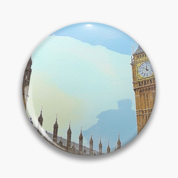 Item preview, Big Ben, Elizabeth Tower Watercolor Painting designed and sold by Dingy Designs.