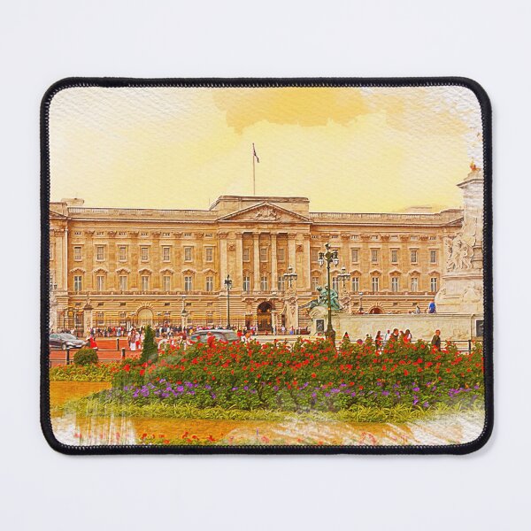 Item preview, Buckingham Palace Watercolor Painting designed and sold by Dingy Designs.
