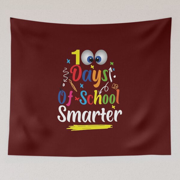 Item preview, 100 Days Smarter Teacher or Student 100th Day of school, Perfect Gift For Teaching Assistant, Principal, Counselor Or Administrator Or Student celebrating 100 days of school, 100 days smarter. designed and sold by ZarevioDesign.