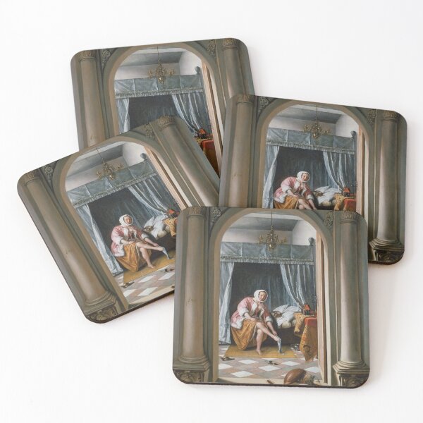 Item preview, Jan Steen "Woman at her Toilet" designed and sold by FineArtLover.