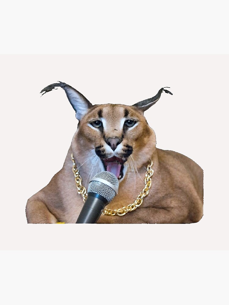 Big Floppa Caracal Cat Funny Meme Gaming Mouse Pad Custom Design