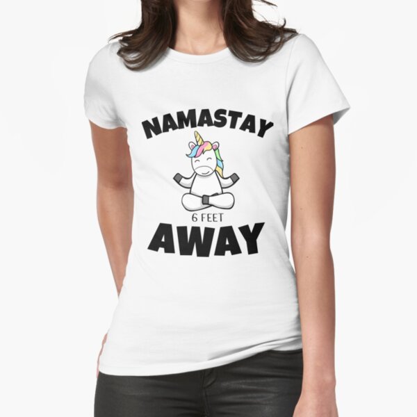 Item preview, Namastay 6 Feet Away Men Women and Youth Workout Meditation Funny And Cute Unicorn Yoga Lifestyle designed and sold by Diferenty Shop  ⭐⭐⭐⭐⭐.