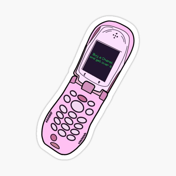 Y2K FLIP PHONE Sticker for Sale by MIRRORBALL SHOP