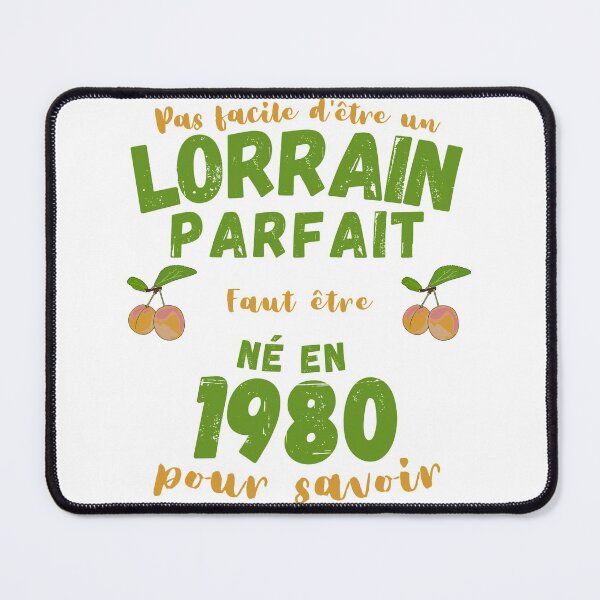 Item preview, Gift for men from Lorraine humor birthday 1980 designed and sold by RomualdGR.
