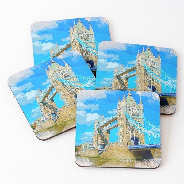 Item preview, London Tower Bridge Watercolor Painting designed and sold by Dingy Designs.