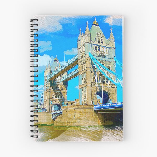Item preview, London Tower Bridge Pintura A La Acuarela designed and sold by Dingy Designs.