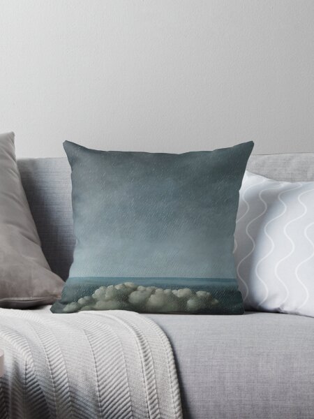 Item preview, Le Chant de l'Orage throw pillow designed and sold by superbarts.