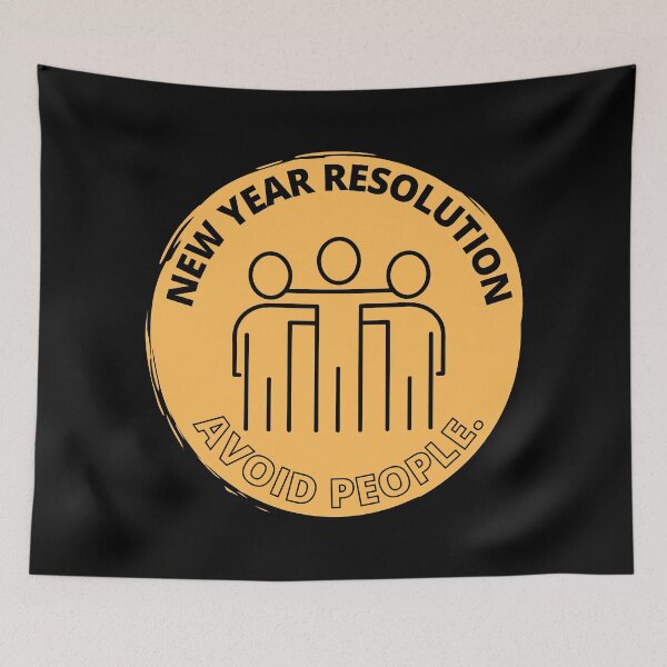 Item preview, New year resolution Avoid People designed and sold by Creative Life.