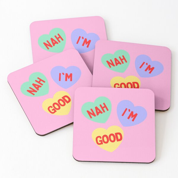 Item preview, Nah, Im Good - Sassy Hearts - Funny Anti Valentines Day 3 designed and sold by AnyKitty.