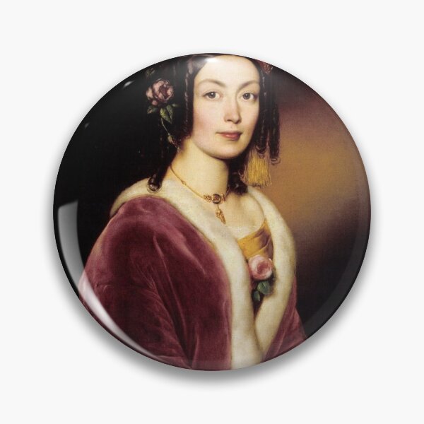 Item preview, József Borsos "Portrait of a Woman in Velvet Pelisse' designed and sold by FineArtLover.