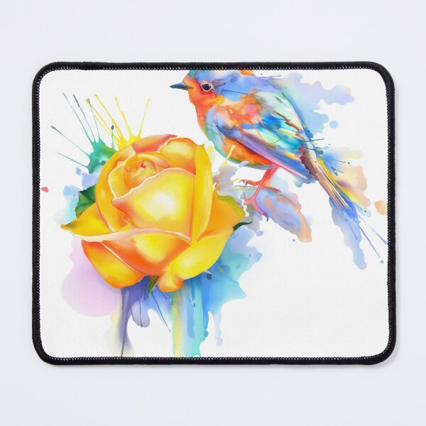 Item preview, Colorful Bird Yellow Flower designed and sold by naturehikers.