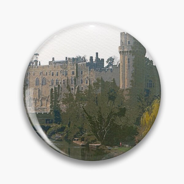Artikelvorschau, Warwick Castle Aquarellmalerei entworfen und verkauft von Dingy Designs.
