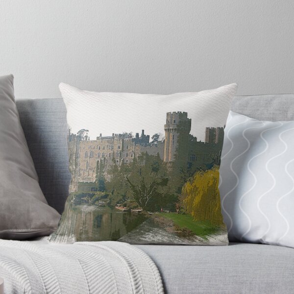 Item preview, Warwick Castle Watercolor Painting designed and sold by Dingy Designs.