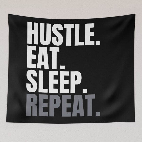 Item preview, Hustle.Eat.Sleep.Repeat designed and sold by KingsManKind.