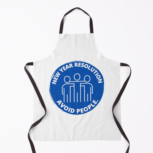Item preview, New year resolution Avoid People in blue designed and sold by Creative Life.