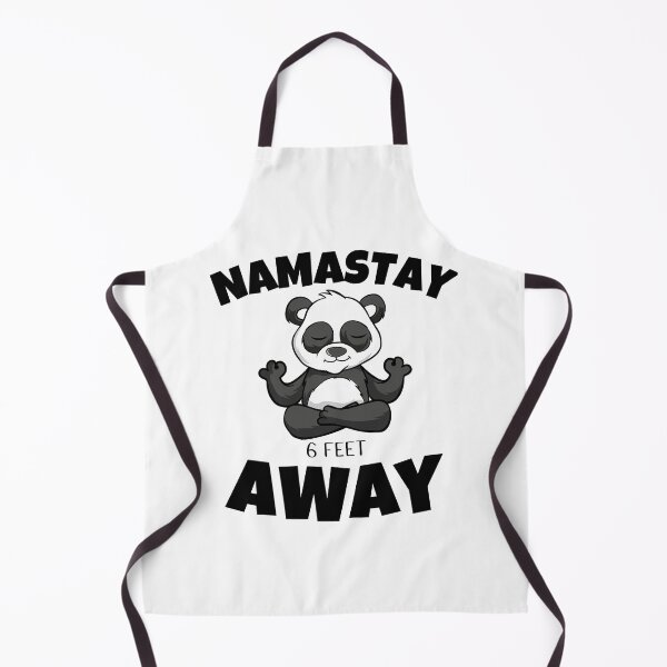 Item preview, Namastay 6 Feet Away Men Women and Youth Workout Meditation Funny And Cute Panda Yoga Lifestyle designed and sold by Diferenty Shop ⭐⭐⭐⭐⭐.