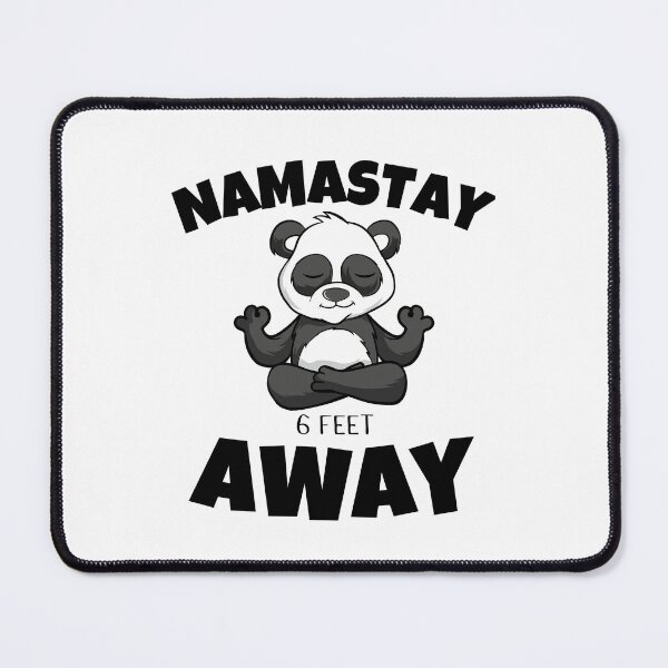 Item preview, Namastay 6 Feet Away Men Women and Youth Workout Meditation Funny And Cute Panda Yoga Lifestyle designed and sold by Diferenty Shop  ⭐⭐⭐⭐⭐.