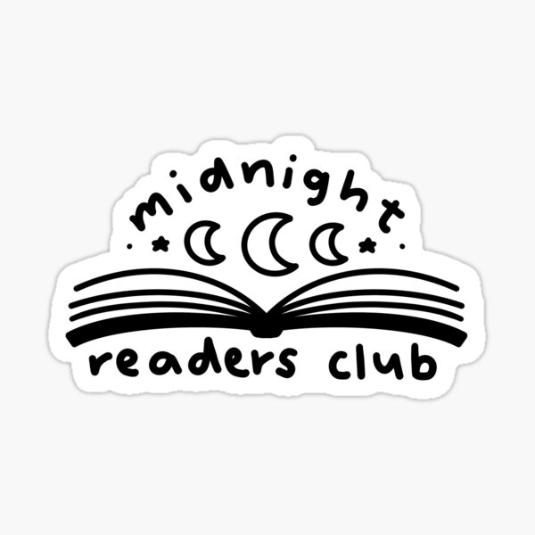 Midnight readers club Sticker