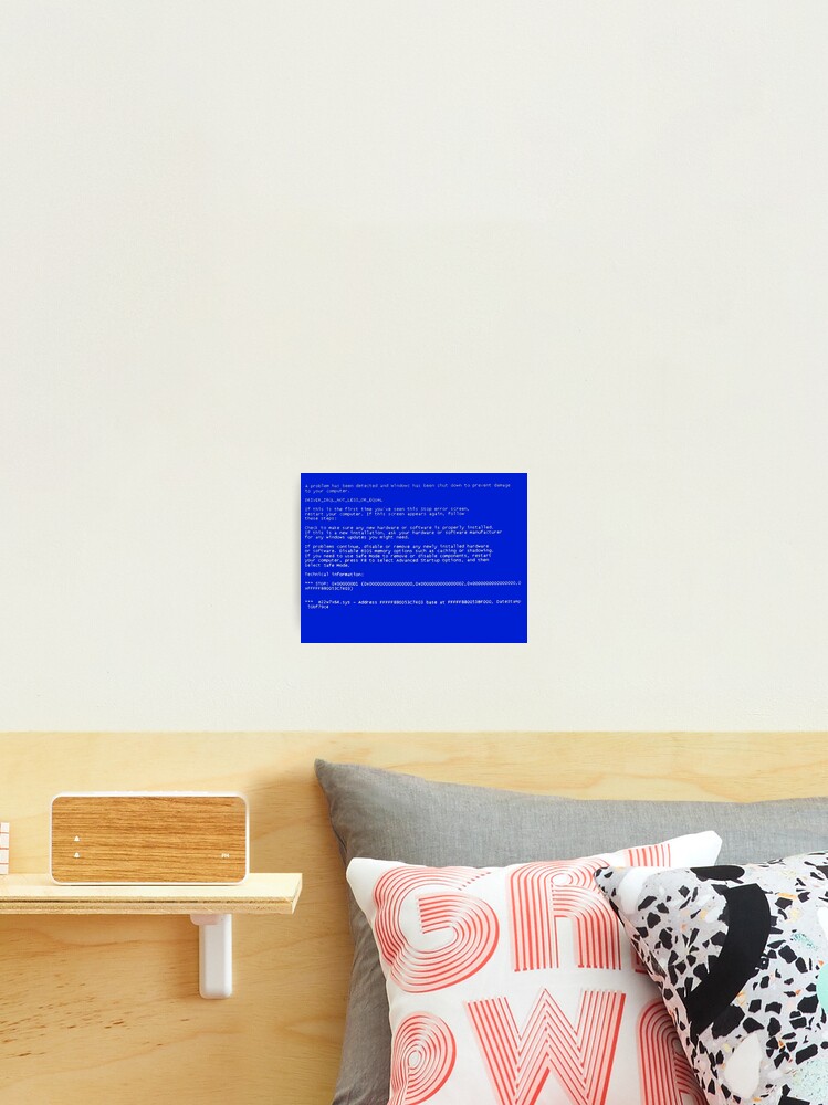 Windows error message Technical Information on blue screen Sticker by  sopfanna