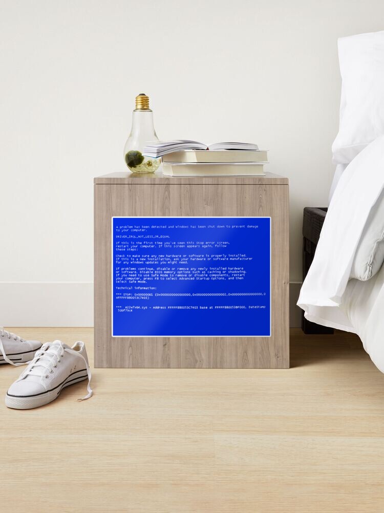 Windows error message Technical Information on blue screen Sticker by  sopfanna