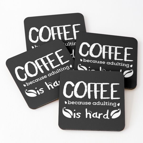 Item preview, Coffee Is A Human Right, Coffe Because Adulting is Hard designed and sold by AEGMEDIA.