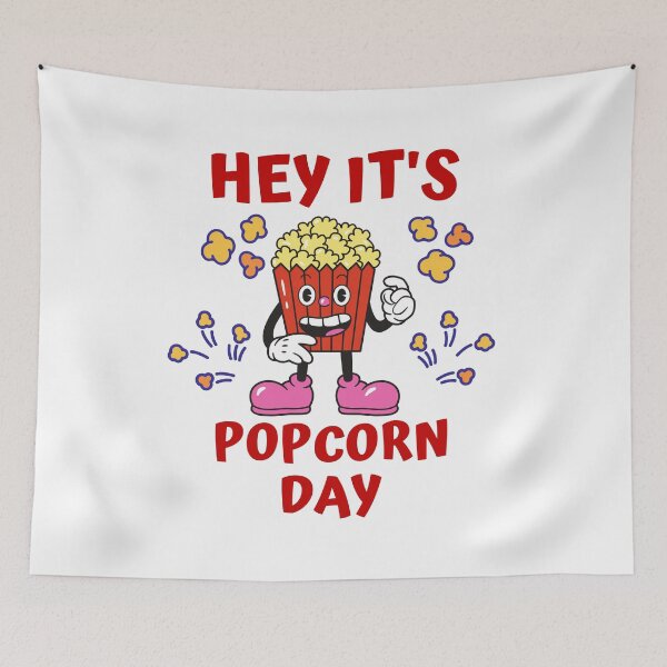 Item preview, National Popcorn Day Hey It's Popcorn Day designed and sold by BhavyaBathla.
