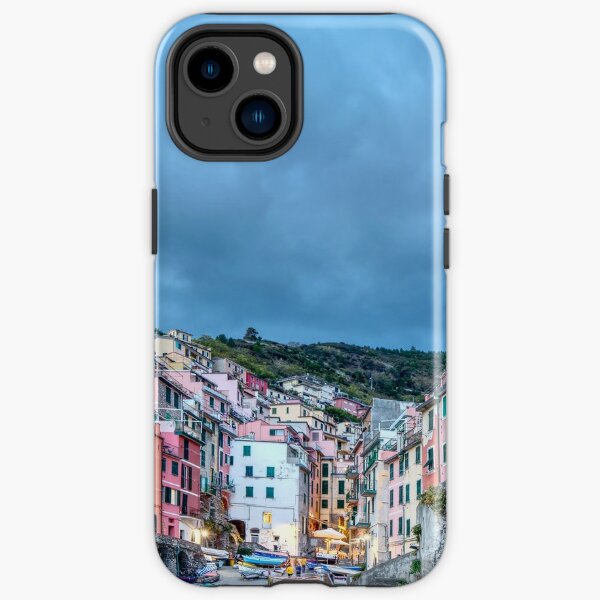 The village Riomaggiore in Cinque Terre at Nightfall iPhone Tough Case