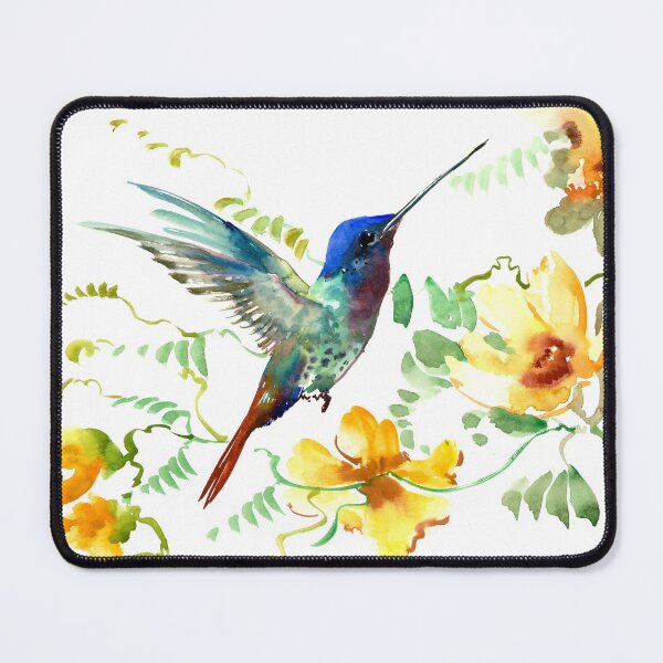Item preview, Hummingbird anf Flowers designed and sold by surenart.