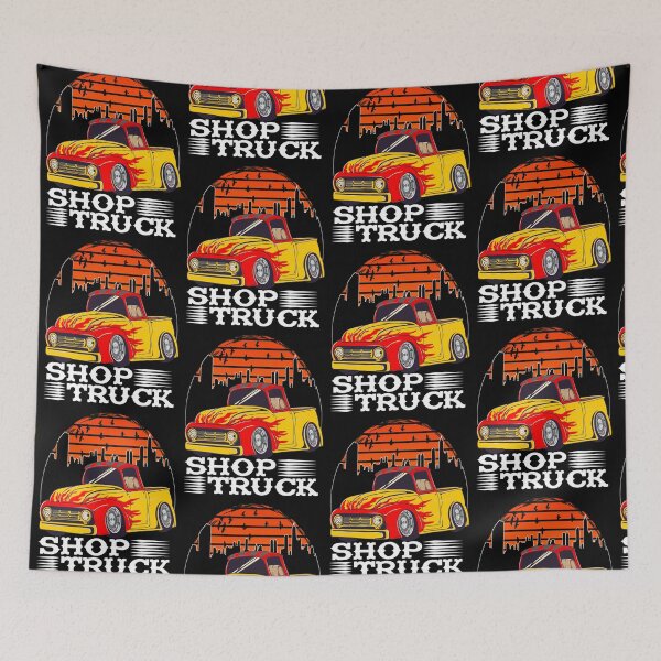 Item preview, Pickup Truck Customized Vintage Shop Truck Cityscape Scene designed and sold by CharJens.