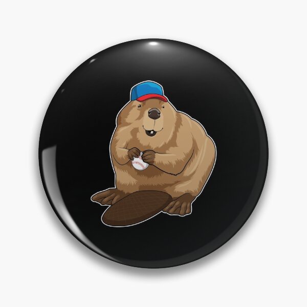Item preview, Beaver at Baseball with Baseball ball designed and sold by Snabdesign84.