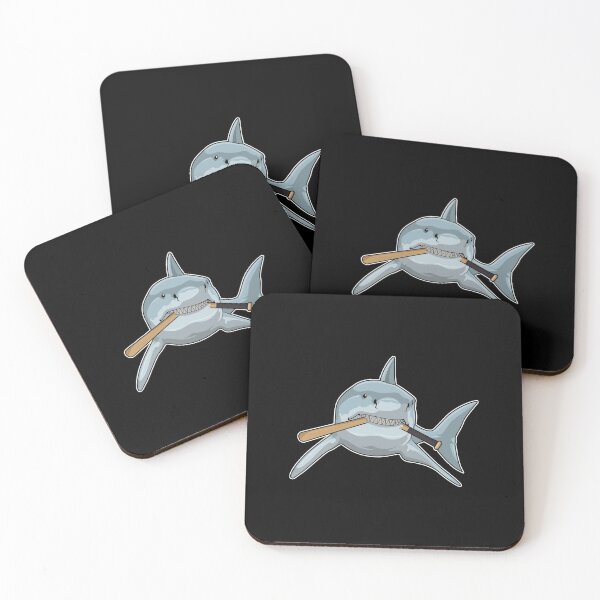 Item preview, Shark at Baseball with Baseball bat designed and sold by Snabdesign84.