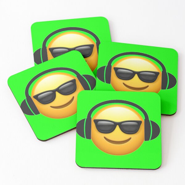 Item preview, Smilies with headphones electronic music designed and sold by sreckov-desig.