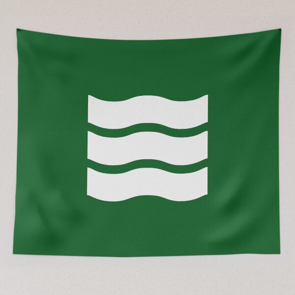 Item preview, Flag of Hiroshima City, Japan designed and sold by Freihalt.
