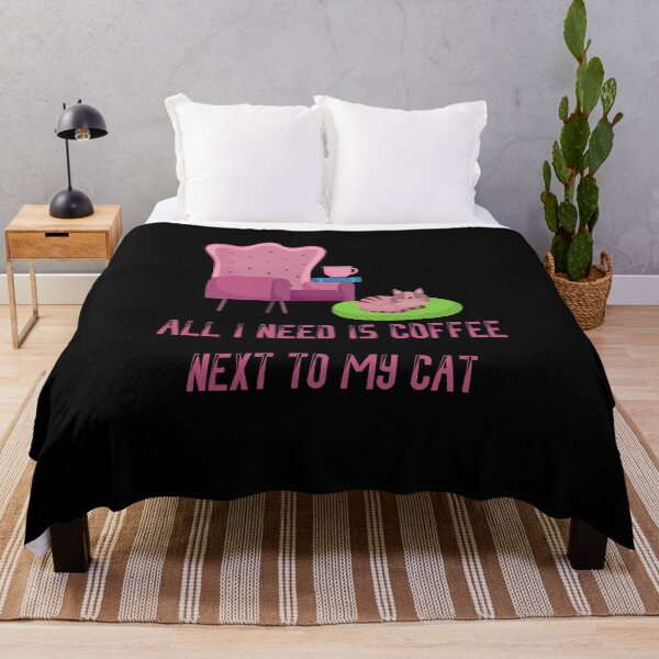 Item preview, All I Need Is Coffee Next To My Cats , Coffee Lovers designed and sold by laamriya974.