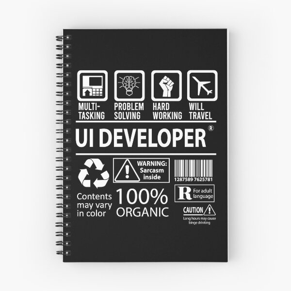 Artikelvorschau, Ui-Entwickler-T-Shirt - MultiTasking-zertifizierter Job-Geschenkartikel-T-Shirt entworfen und verkauft von oslandefren.