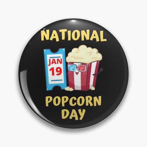 Item preview, National Popcorn Day January 19 designed and sold by BhavyaBathla.
