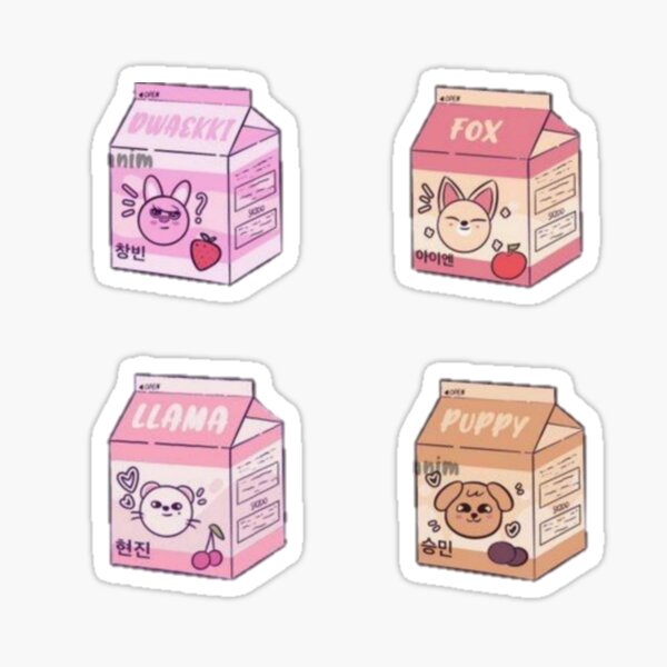 Stray kids Skzoo Cute Flavors Milks ver Sticker