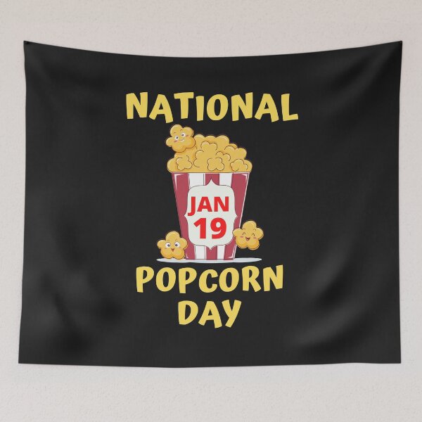 Item preview, National Popcorn Day January 19 designed and sold by BhavyaBathla.