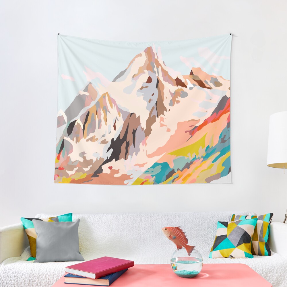 glass mountains Tapestry
