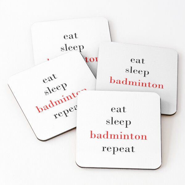 Item preview, eat sleep badminton repeat designed and sold by youssef baala.