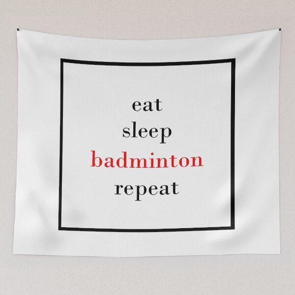 Item preview, eat sleep badminton repeat designed and sold by youssef baala.