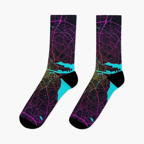 Item preview, Dublin City Map of Leinster, Ireland - Neon designed and sold by deMAP.
