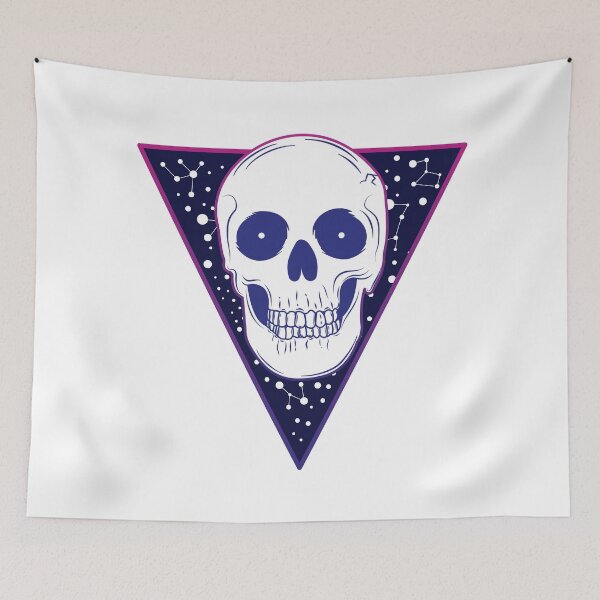 Item preview, Skull in Space and Stars designed and sold by thecatcouch.