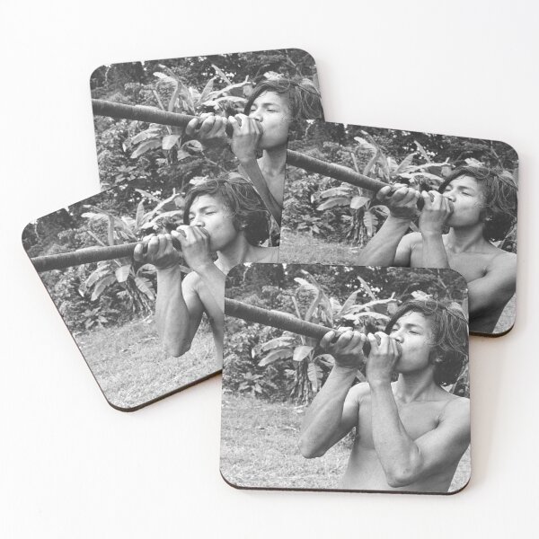 Item preview, joven con cerbatana designed and sold by JerryFrank.