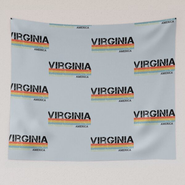 Item preview, Cool Virginia State Retro Vintage Stripes   designed and sold by BakulKaosI.