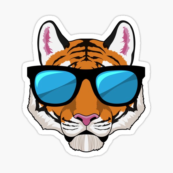 Artikel-Vorschau von Tiger mit Sonnenbrille, designt und verkauft von Snabdesign84.